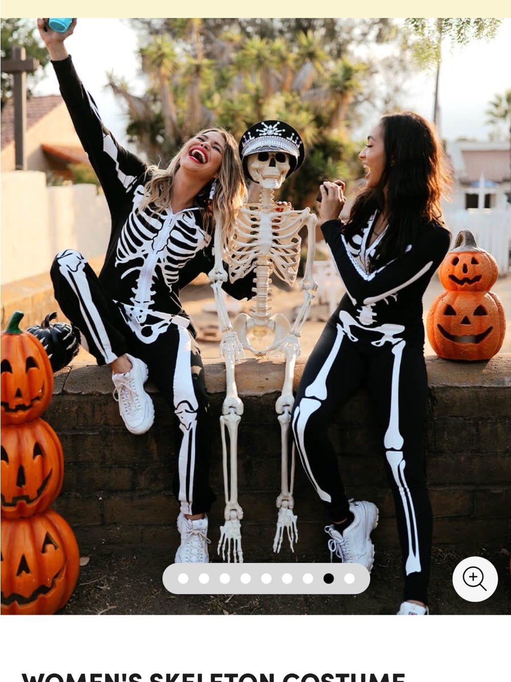 Tipsy Elves Black & White Women's Skeleton Jumpsuit